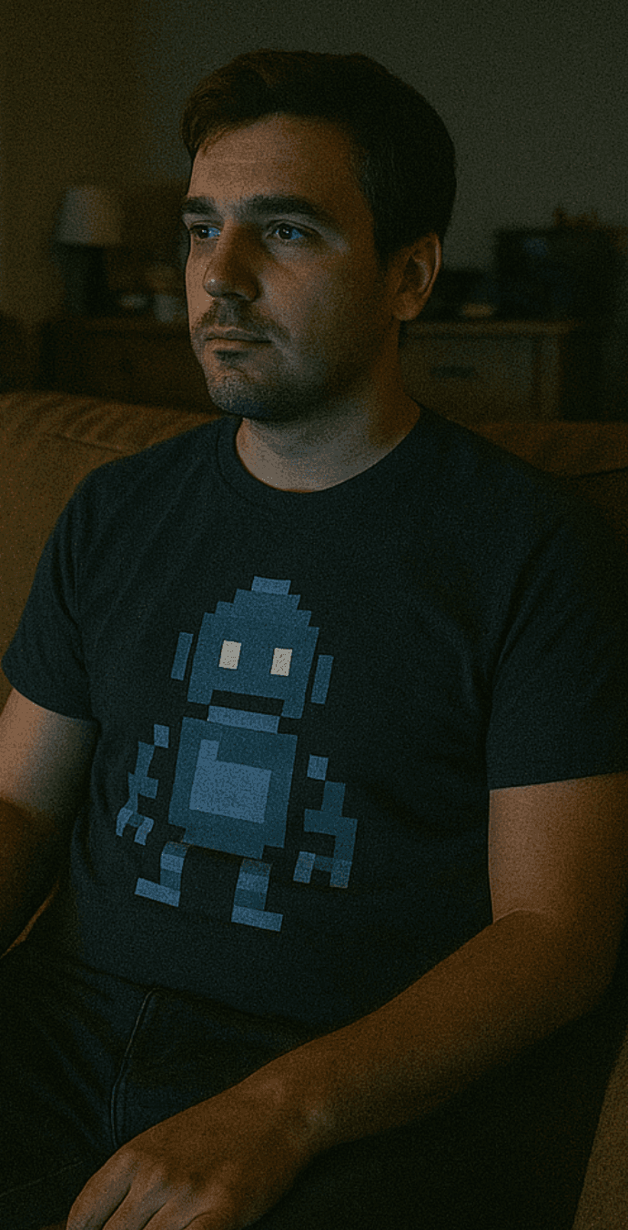 Petr D. - Retro robot tričko