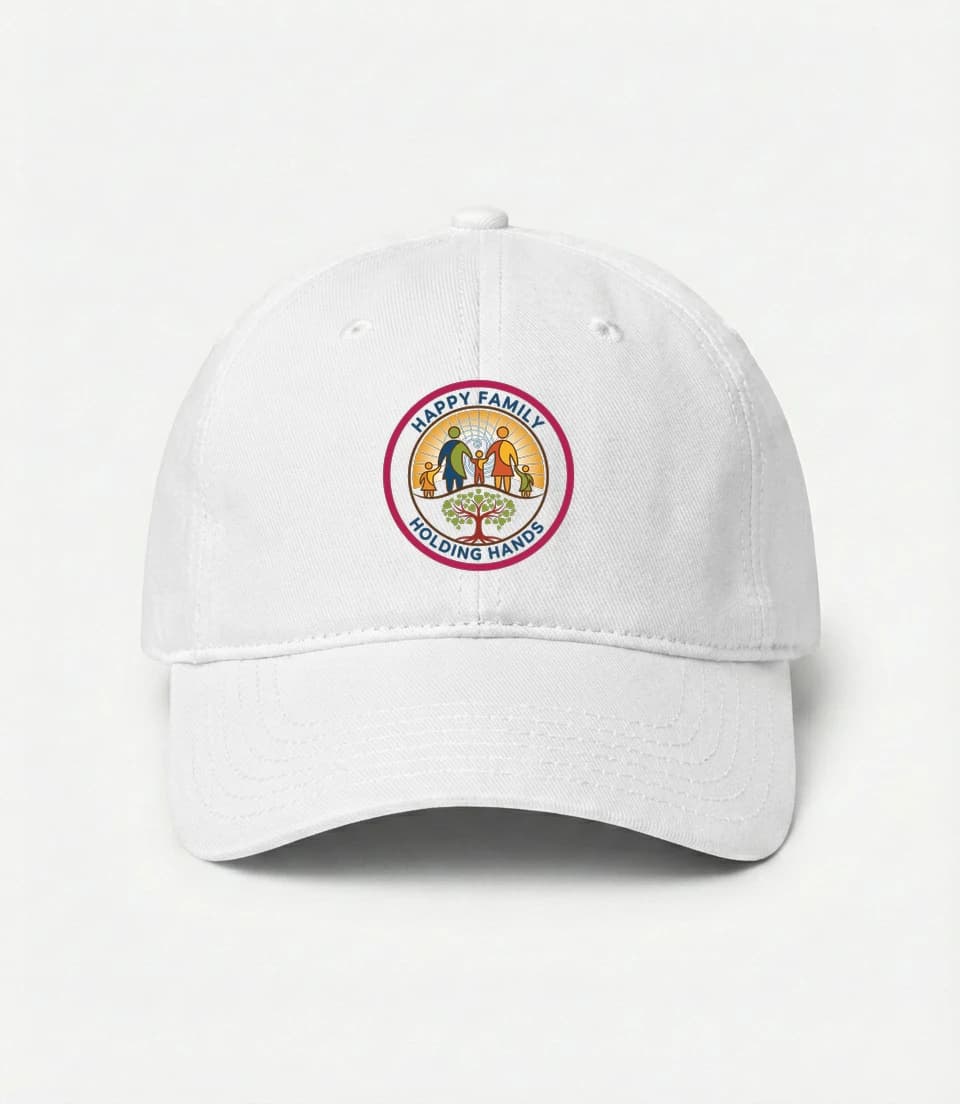 Kšiltovka Šťastná Rodina Držící Se Za Ruce U Stromu Lásky A Jednoty