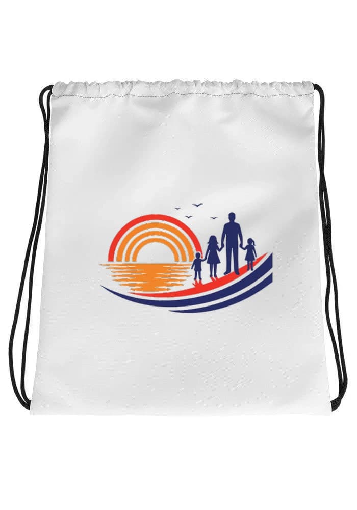 Stahovací vak Rodinné Chvíle U Západu Slunce Na Pláži Vzpomínky Na Mořské Dny