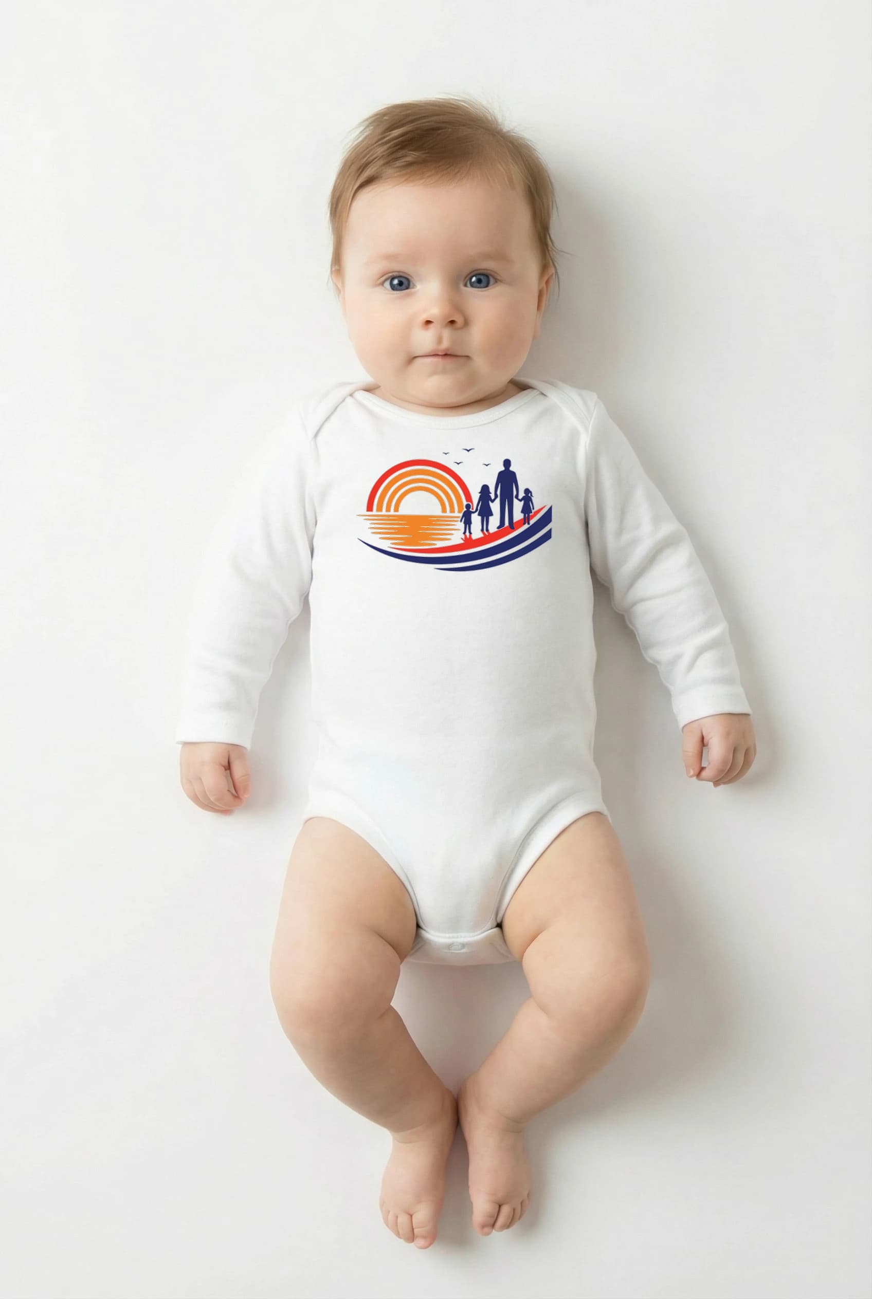 Body Rodinné Chvíle U Západu Slunce Na Pláži Vzpomínky Na Mořské Dny