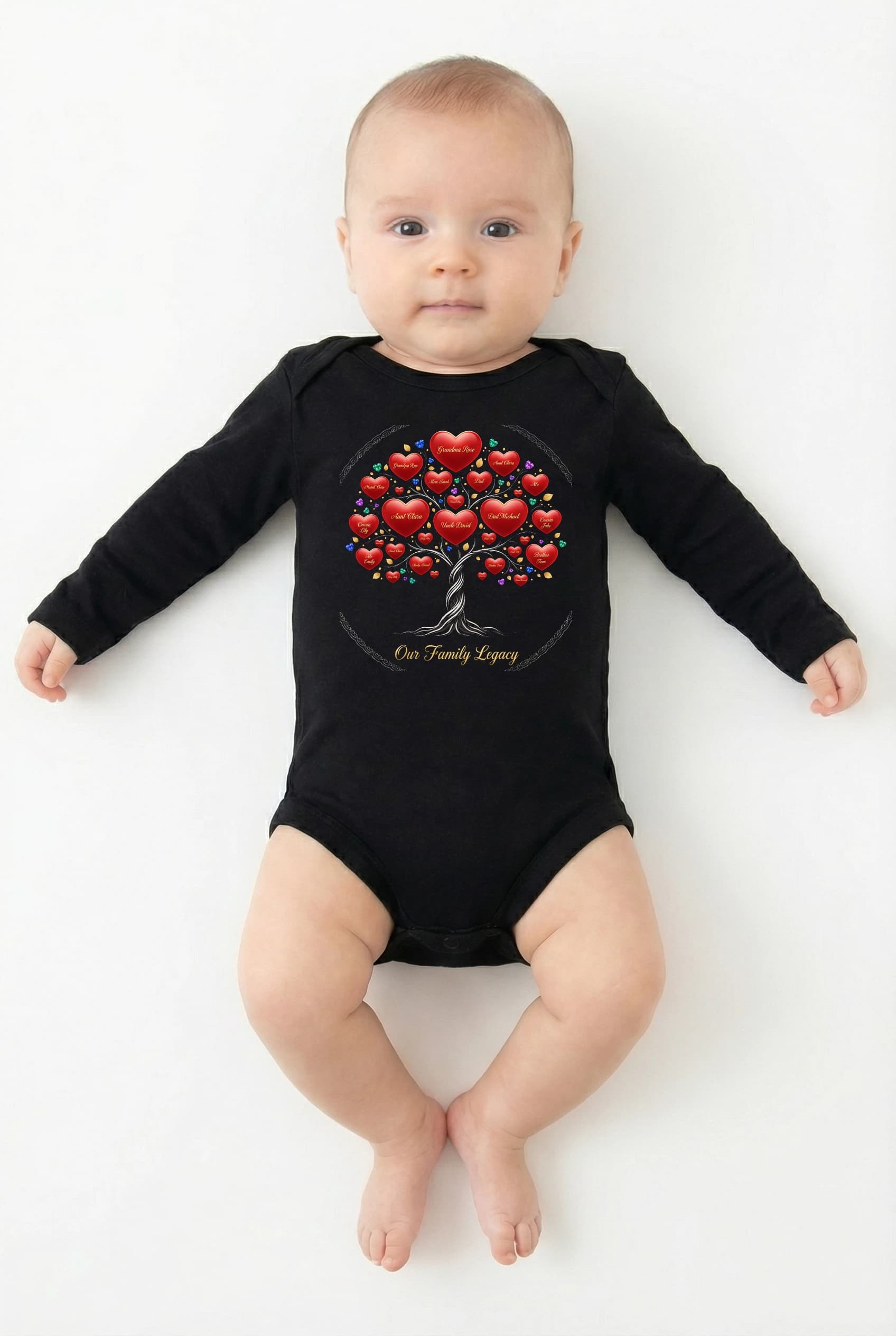 Body Srdcový Rodokmen Strom Rodinných Jmen Lásky A Dědictví