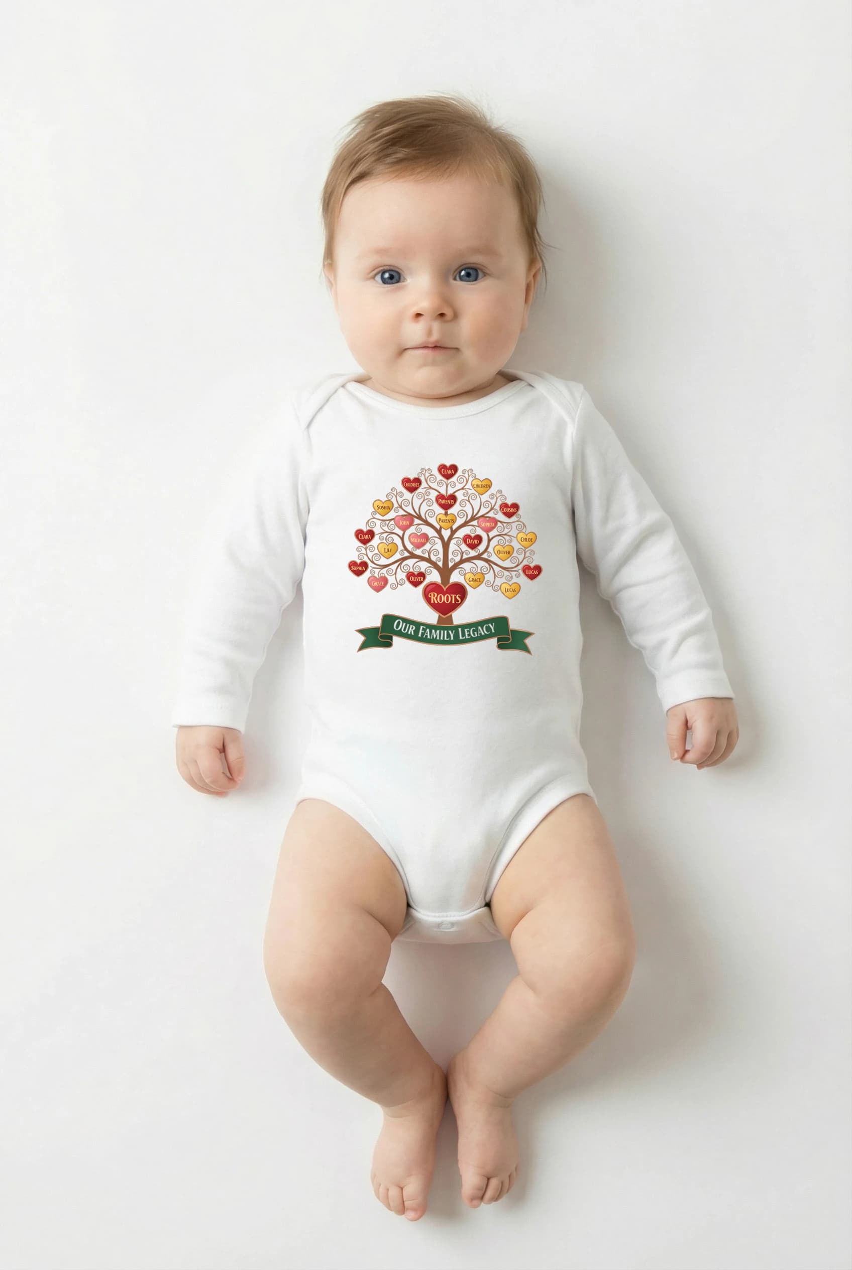 Body Rodinný Strom Srdcí A Jmen Our Family Legacy Pro Generace