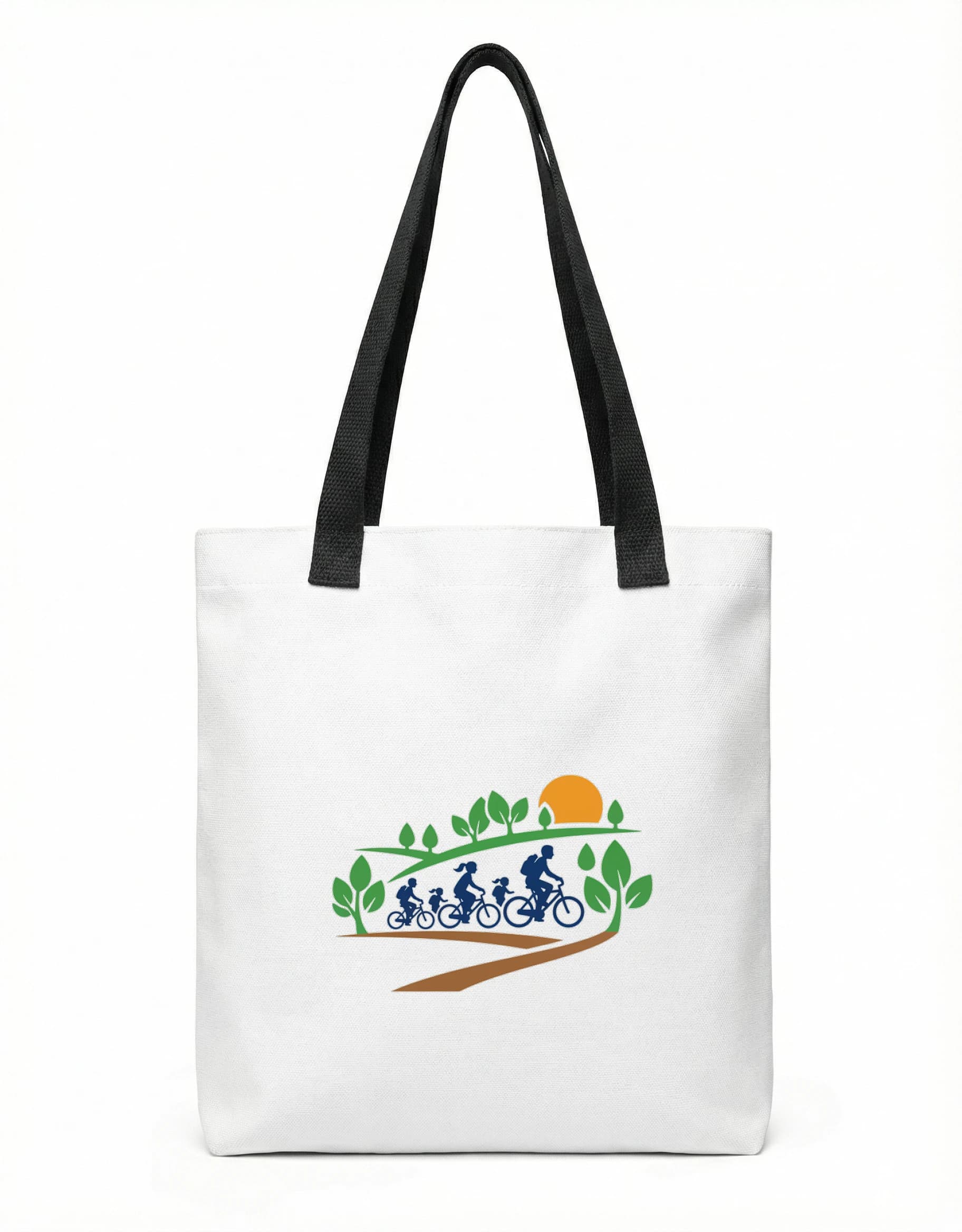Nákupní taška Rodinná Cyklistika V Přírodě Slunce Stezka A Společná Radost