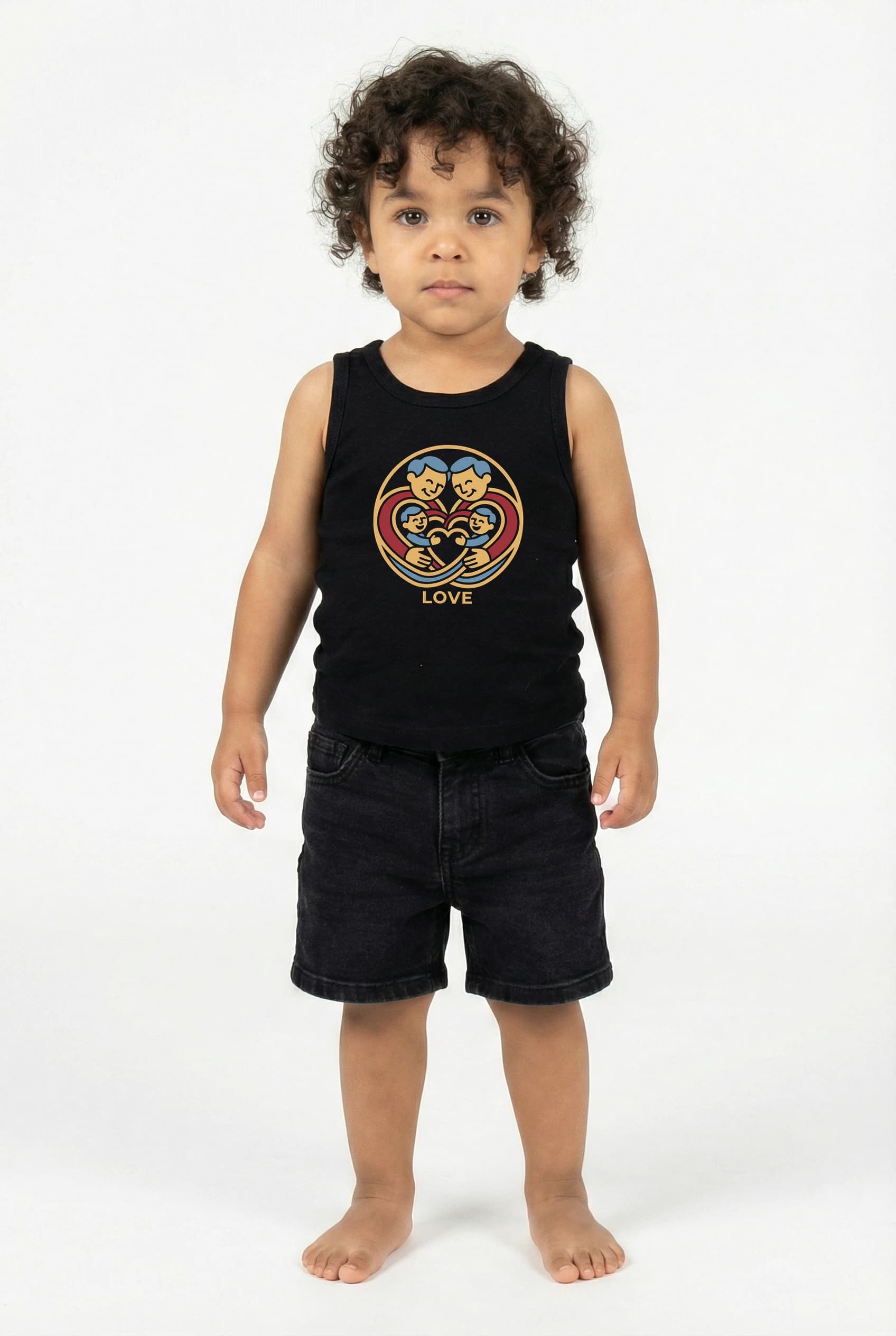 Dětské tílko Láskyplné Rodinné Objetí Dědečka A Babičky S Vnoučaty