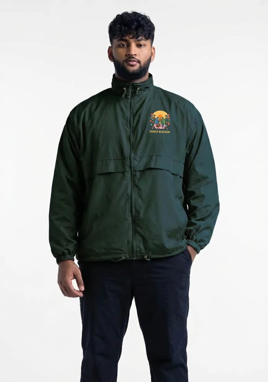 Pánská bunda Rodinný Piknik Na Květinové Louce Při Západu Slunce