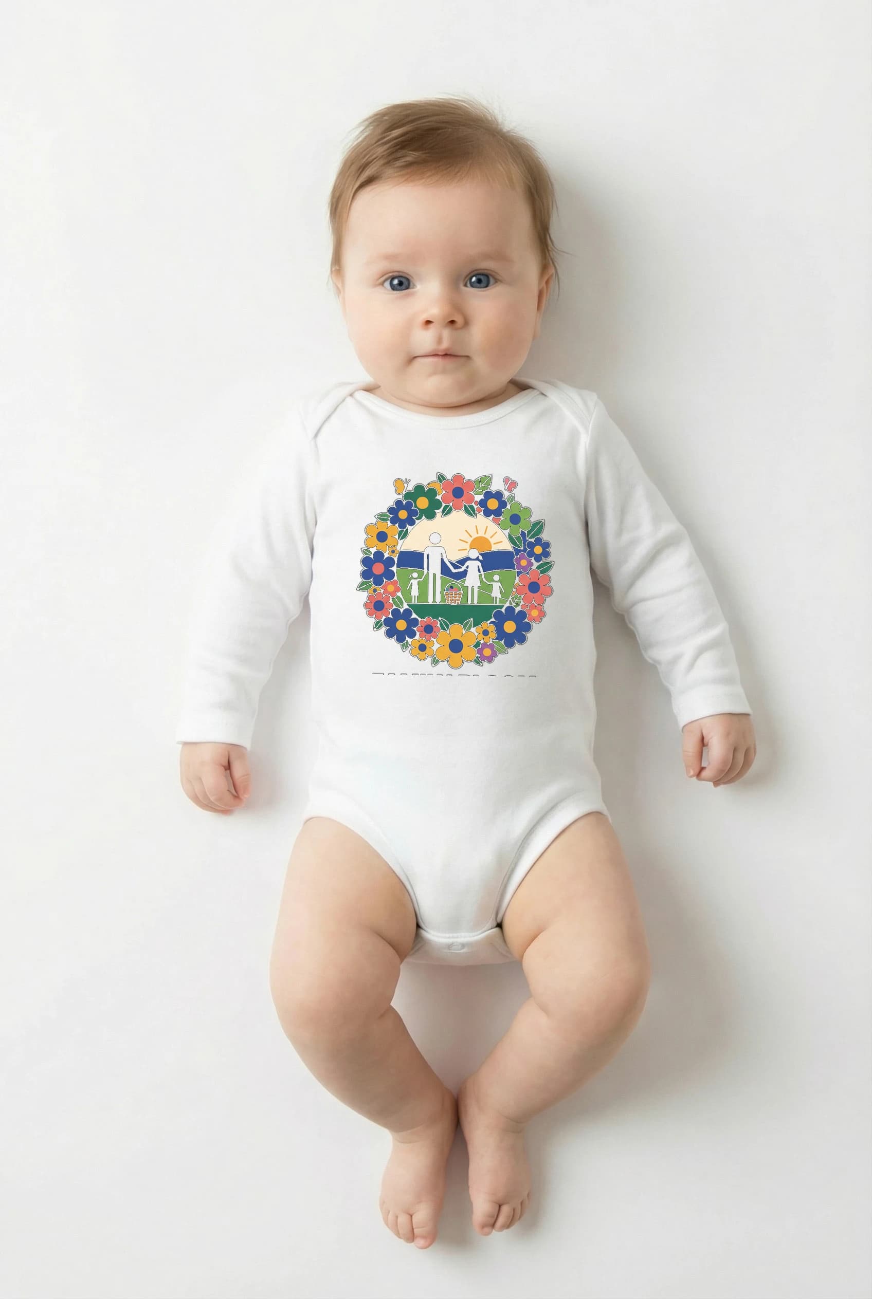 Body Rodinný Květinový Piknik Při Východu Slunce V Rozkvetlé Louce