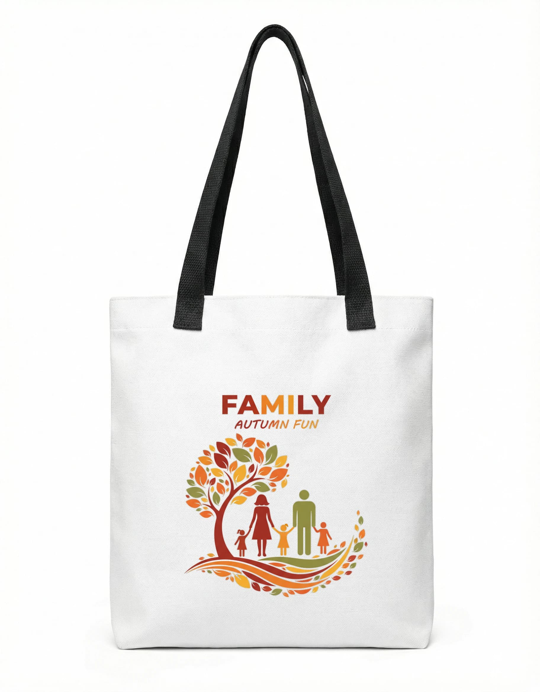 Nákupní taška Rodinná Podzimní Radost Hraní V Barevném Listí