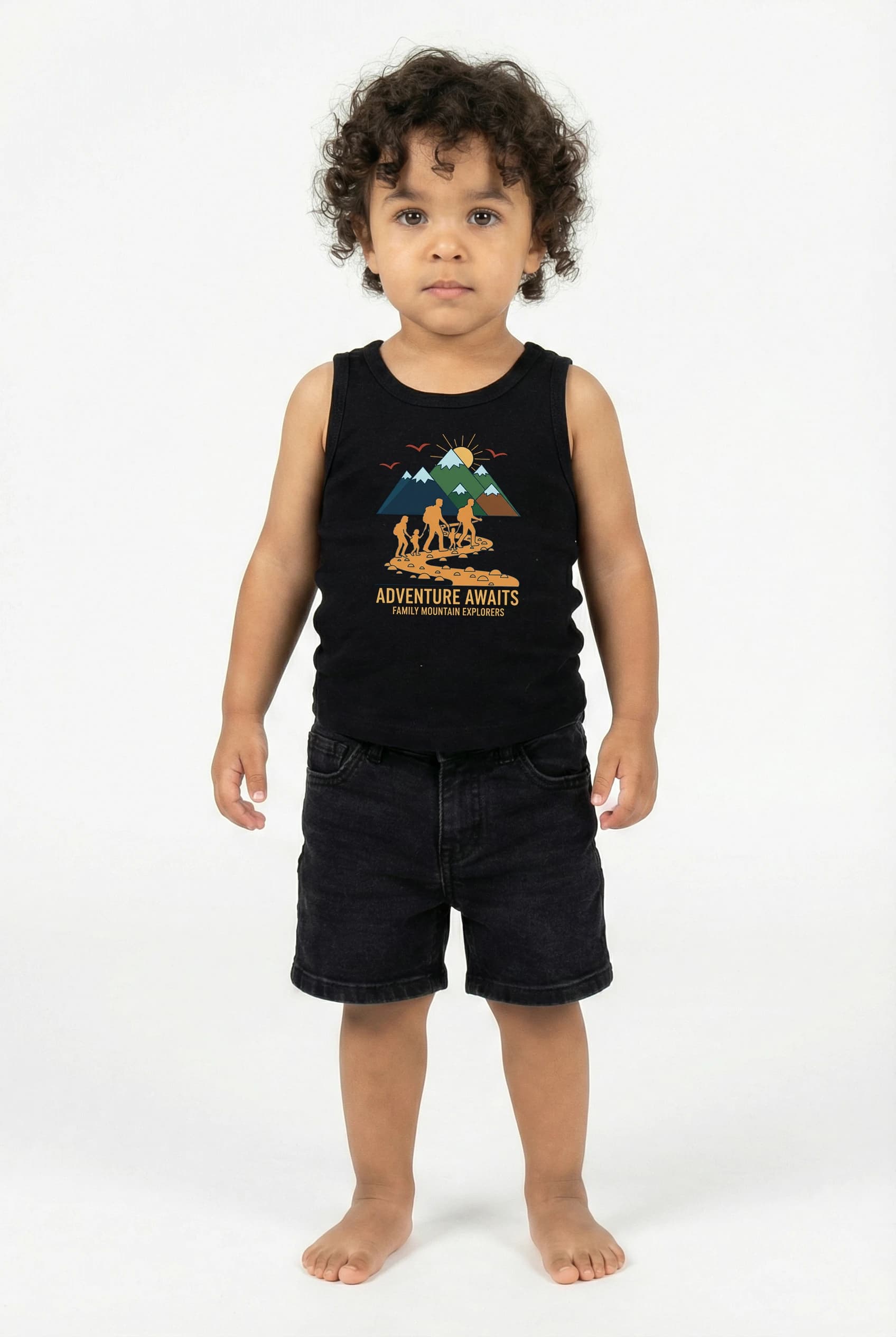 Dětské tílko Rodinné Dobrodružství V Horách Cesta Plná Zážitků A Objevů