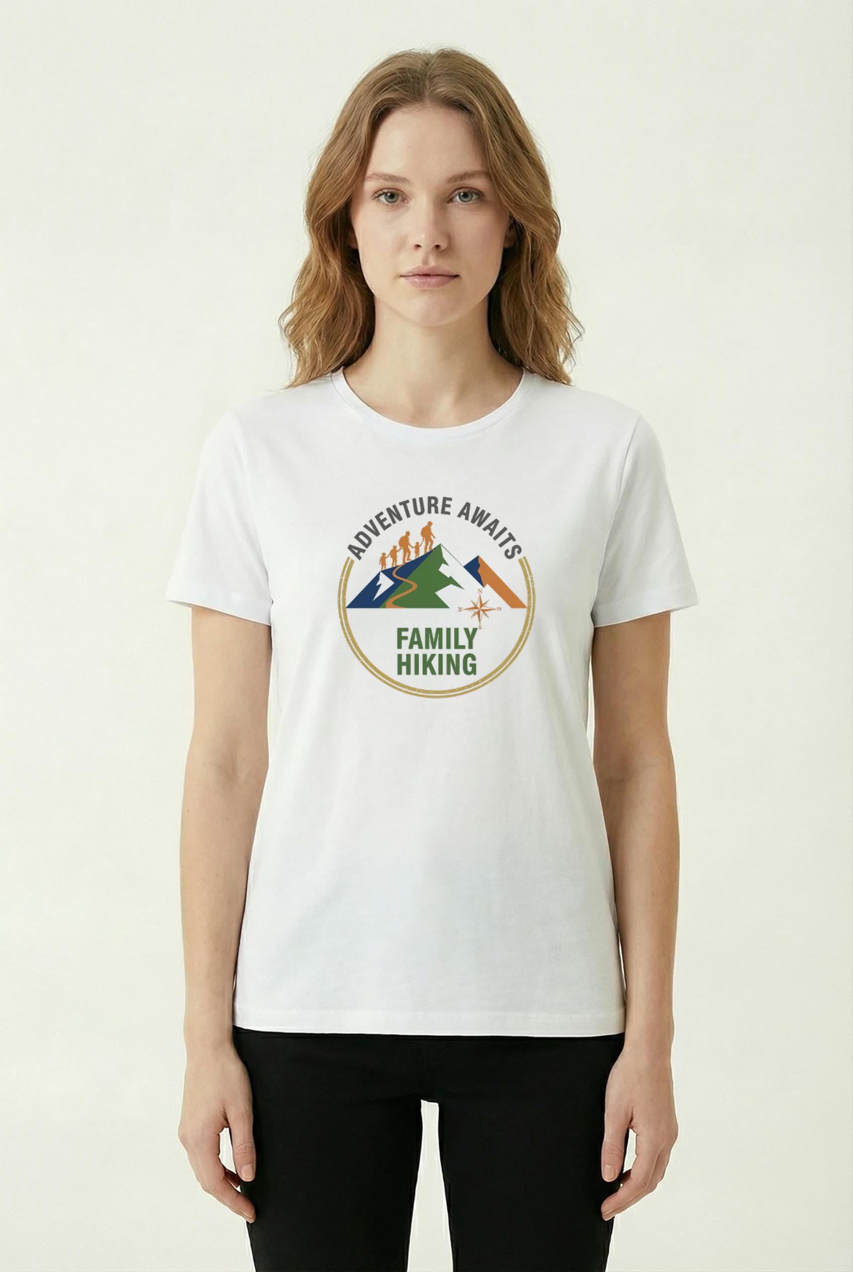 Dámské tričko Rodinné Túry Po Horách Dobrodružství Čeká