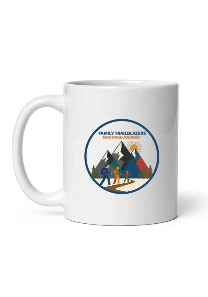 Hrnek Rodinní Průkopníci Horské Túry Dobrodružství Na Stezkách A V Přírodě