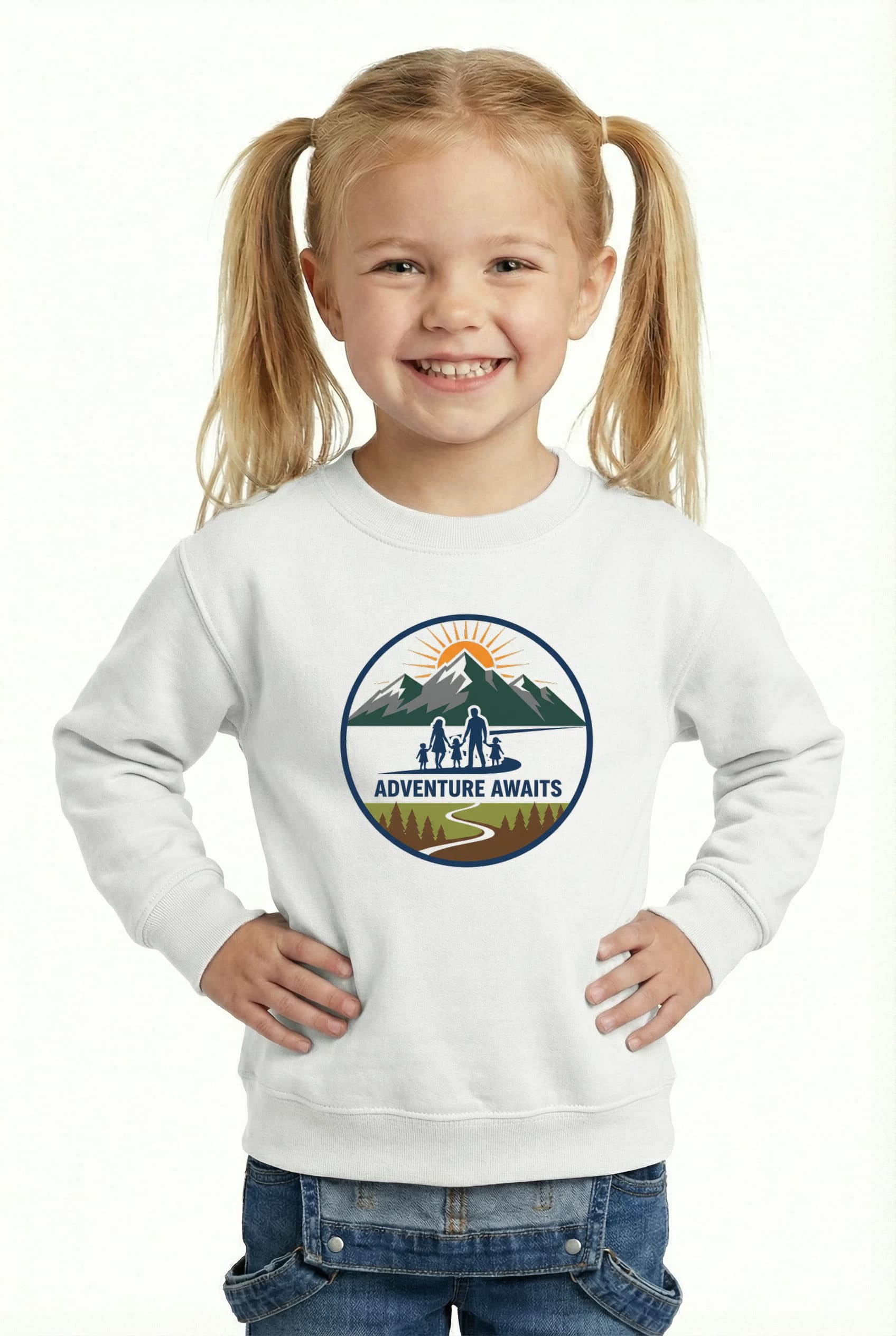 Dětská mikina Rodinné Horské Dobrodružství Stezka Ke Slunci A Nezapomenutelné Vzpomínky